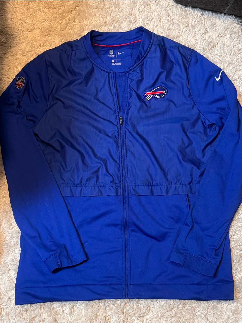 Nike Royal Blue Buffalo Bills Full-Zip Varsity Jacket
